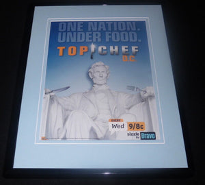 Top Chef DC 2010 Bravo Framed 11x14 ORIGINAL Advertisement Abe Lincoln