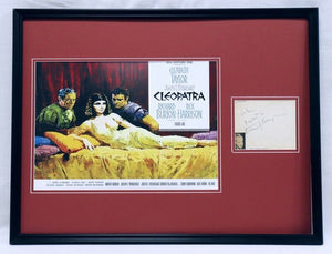 Walter Wanger Signed Framed 18x24 Cleopatra Poster Display JSA 1942 Autograph