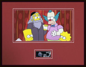 Jackie Mason Signed Framed 11x14 Photo Display The Simpsons