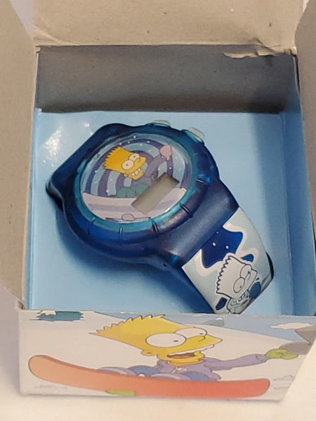 VINTAGE 2002 Burger King Simpsons Bart Simpson Wrist Watch in Box