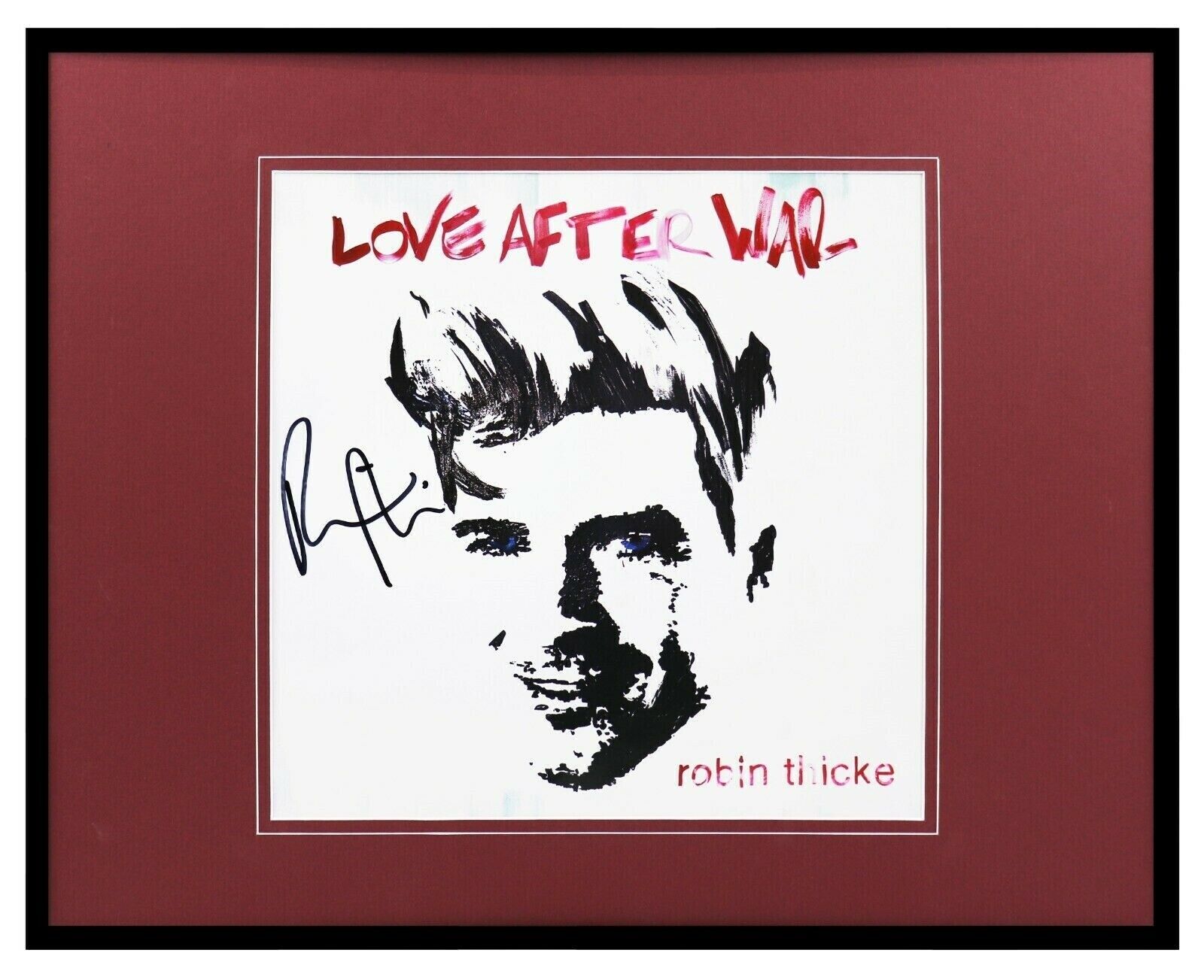 Robin Thicke Signed Framed 16x20 Photo Poster Display Love After War