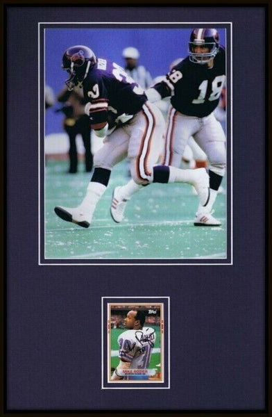 Mike Rozier Signed Framed 11x17 Photo Display Nebraska Oilers Maulers USFL