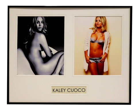 Kaley Cuoco Framed 16x20 Lingerie Photo Display Big Bang Theory