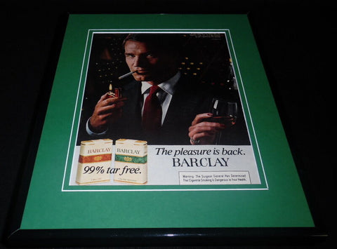 1982 Barclay Cigarettes Framed 11x14 ORIGINAL Vintage Advertisement D