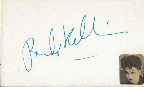 Pamela Kellino Mason Signed Vintage 3x5 Index Card JSA