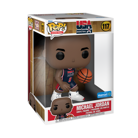 2021 Funko Pop Figure JUMBO 10" Michael Jordan Dream Team Navy Walmart Exclusive