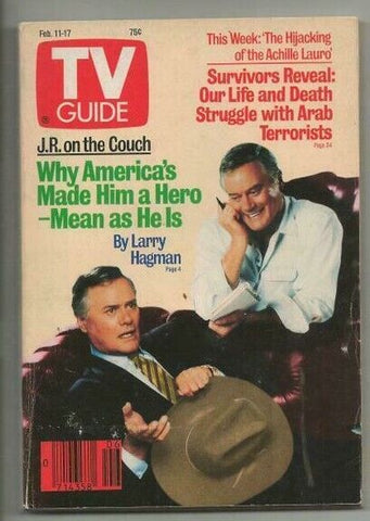 ORIGINAL Vintage February 11, 1989 TV Guide Magazine Larry Hagman Dallas JR 