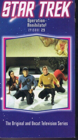 Star Trek Episode 29 Operation Annihilate VINTAGE VHS Cassette  