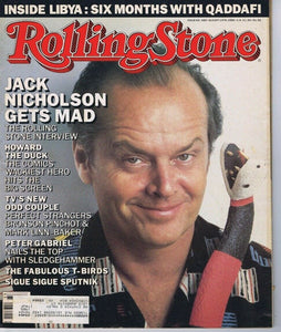 VINTAGE Aug 14 1986 Rolling Stone Magazine #480 Jack Nicholson Howard the Duck