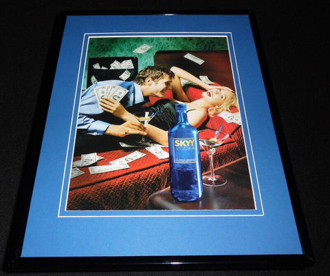 2001 Skyy Vodka Framed 11x14 ORIGINAL Vintage Advertisement 