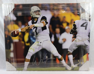 Will Grier Signed 24x30" Stretched Canvas Poster JSA WVU West Virginia