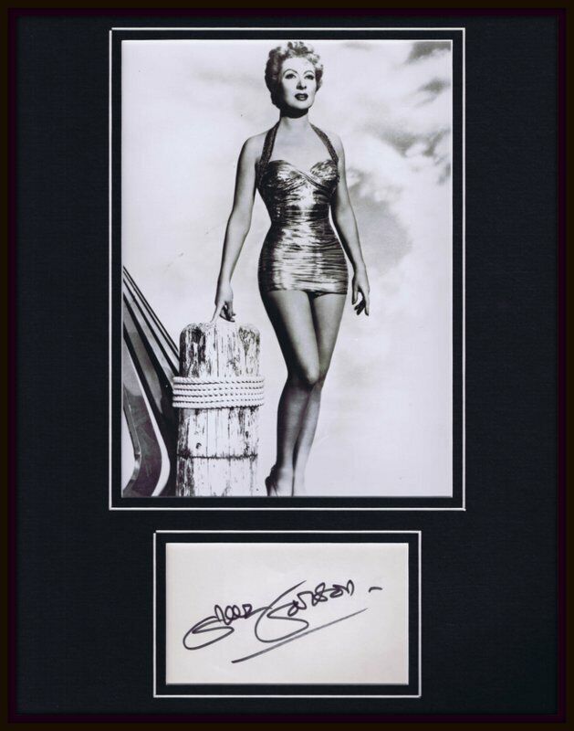 Greer Garson Signed Framed 11x14 Photo Display