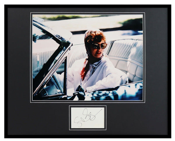 Susan Sarandon Signed Framed 16x20 Photo Display JSA Thelma & Louise