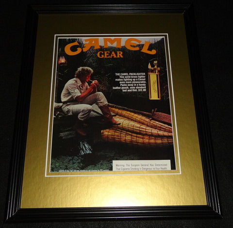 1984 Camel Cigarettes Gear Framed 11x14 ORIGINAL Advertisement