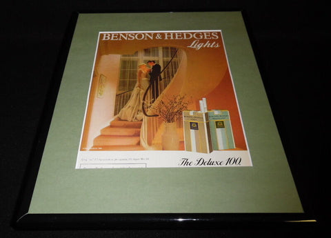 1984 Benson & Hedges 100s Lights Cigarettes Framed 11x14 ORIGINAL Advertisement