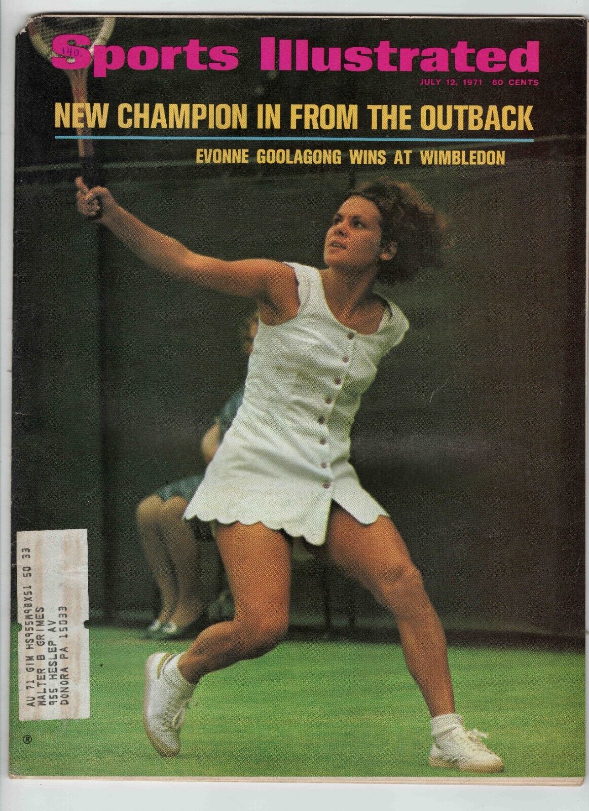 July 12 1971 Sports Illustrated Magazine Evonne Goolagong