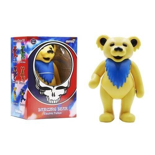 NEW SEALED 2022 Super7 Grateful Dead Dancing Bear Figure Complete Set of 6