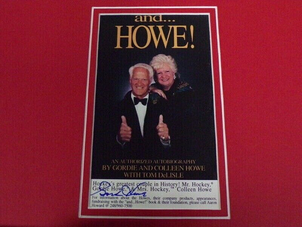 Gordie Howe Signed Framed 16x20 Photo Display Detroit Red Wings