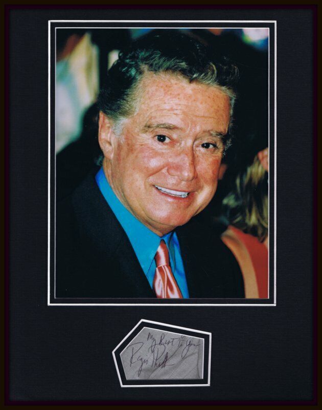 Regis Philbin Signed Framed 11x14 Photo Display 