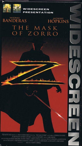 The Mask of Zorro (1998) VINTAGE VHS Cassette 