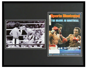 Sugar Ray Leonard Signed Framed 1980 Sports Illustrated Cover + Photo Set 