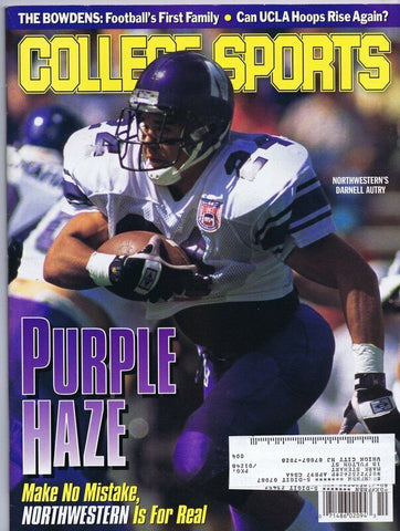 ORIGINAL Vintage 1996 College Sports Magazine Darnell Autry Northwestern