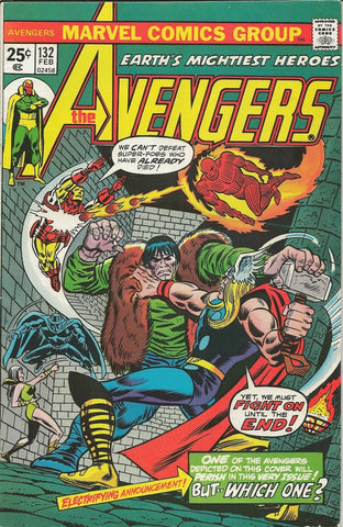 Avengers #132 ORIGINAL Vintage 1975 Marvel Comics Kang Conqueror