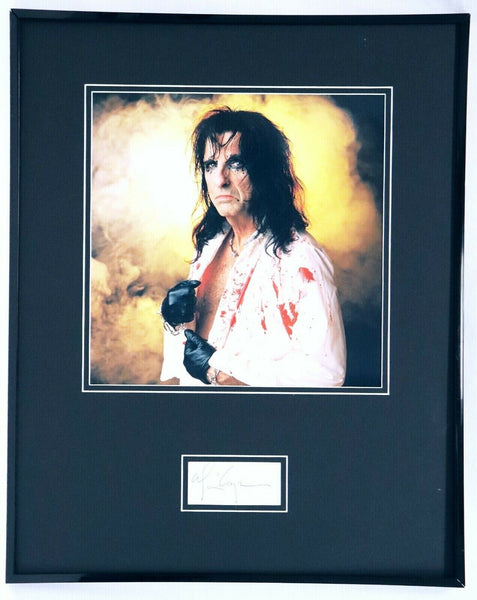 Alice Cooper Signed Framed 16x20 Photo Display JSA