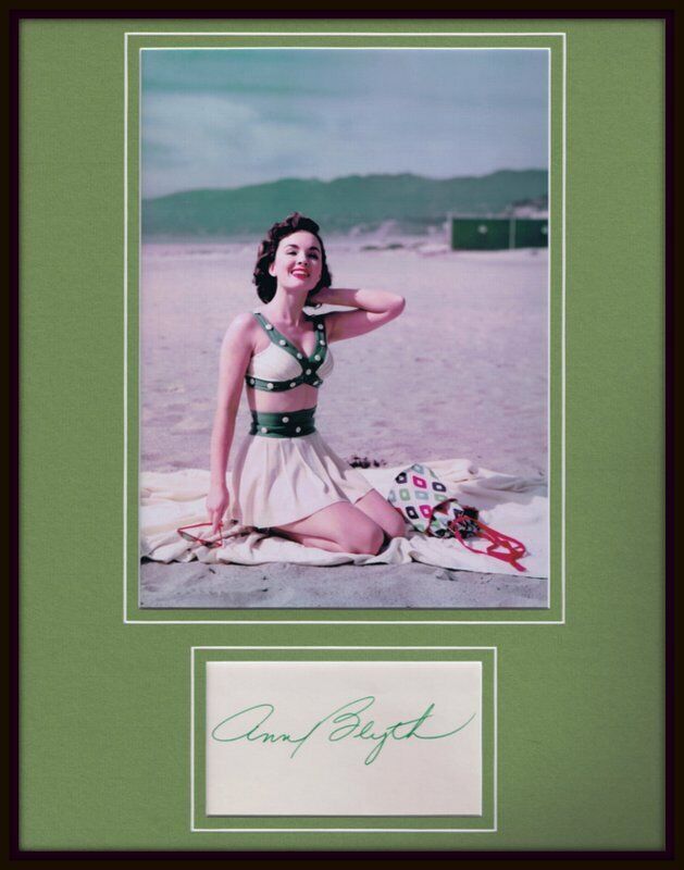 Ann Blyth Signed Framed 11x14 Photo Display JSA