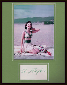 Ann Blyth Signed Framed 11x14 Photo Display JSA