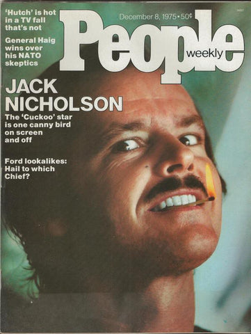 People Weekly Magazine December 8 1975 Jack Nicholson One Flew Over Cuckoos Nest