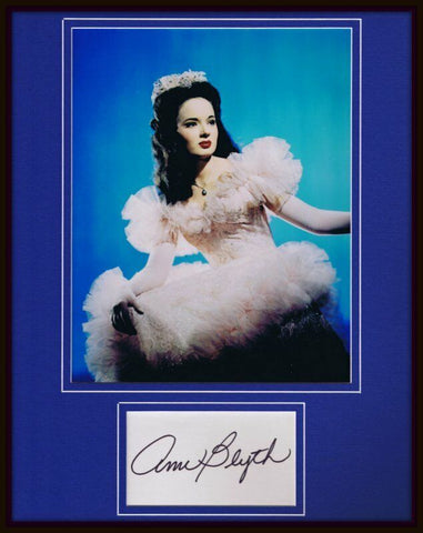 Ann Blyth Signed Framed 11x14 Photo Display