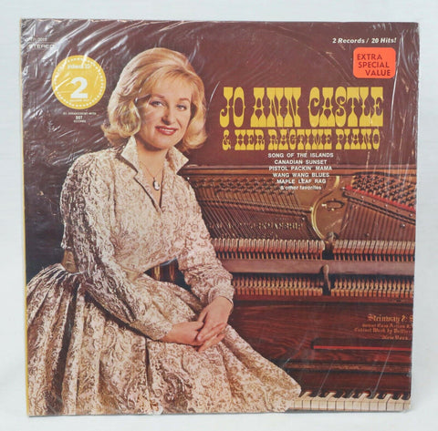 VINTAGE Jo Ann Castle & Her Ragtime Piano 2x Vinyl Record Album PTP 2015