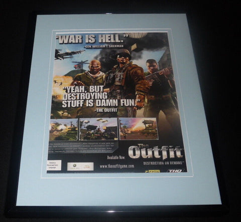 The Outfit 2006 XBox Framed 11x14 ORIGINAL Vintage Advertisement