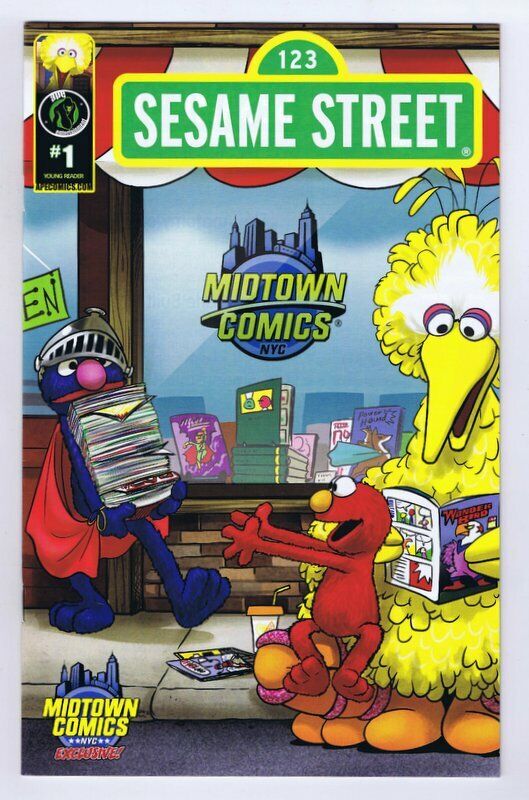 Sesame Street #1 Imagination Midtown Comics Exclusive Variant Cover 2013 Ape