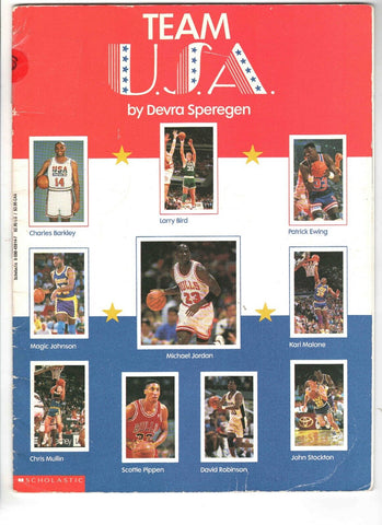 VINTAGE 1992 Scholastic USA Basketball Dream Team Book Michael Jordan