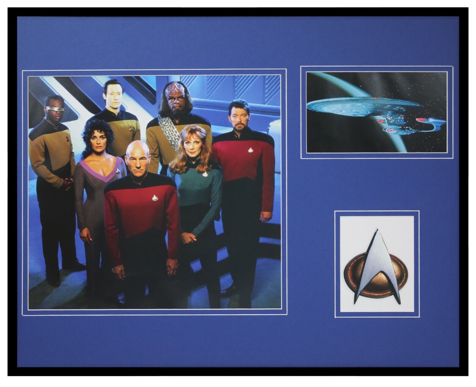 Star Trek the Next Generation Cast Framed 16x20 Photo Display ST:TNG