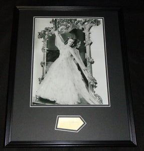 Loretta Young Signed Framed 16x20 Photo Poster Display JSA