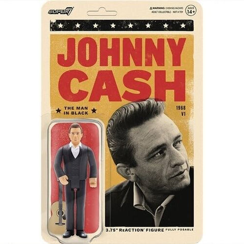 NEW SEALED 2022 Super7 Johnny Cash Man in Black 3.75" ReAction Figure