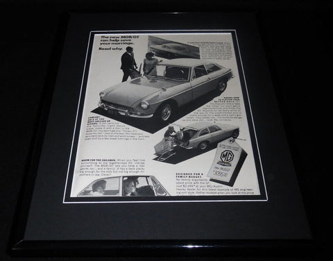 1966 MG MGB Framed 11x14 ORIGINAL Vintage Advertisement