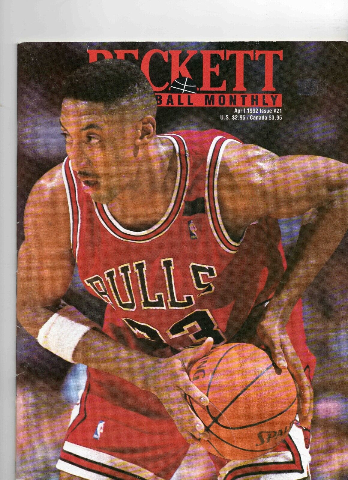 Beckett Basketball Card Monthly #21 VINTAGE April 1992 Scottie Pippen