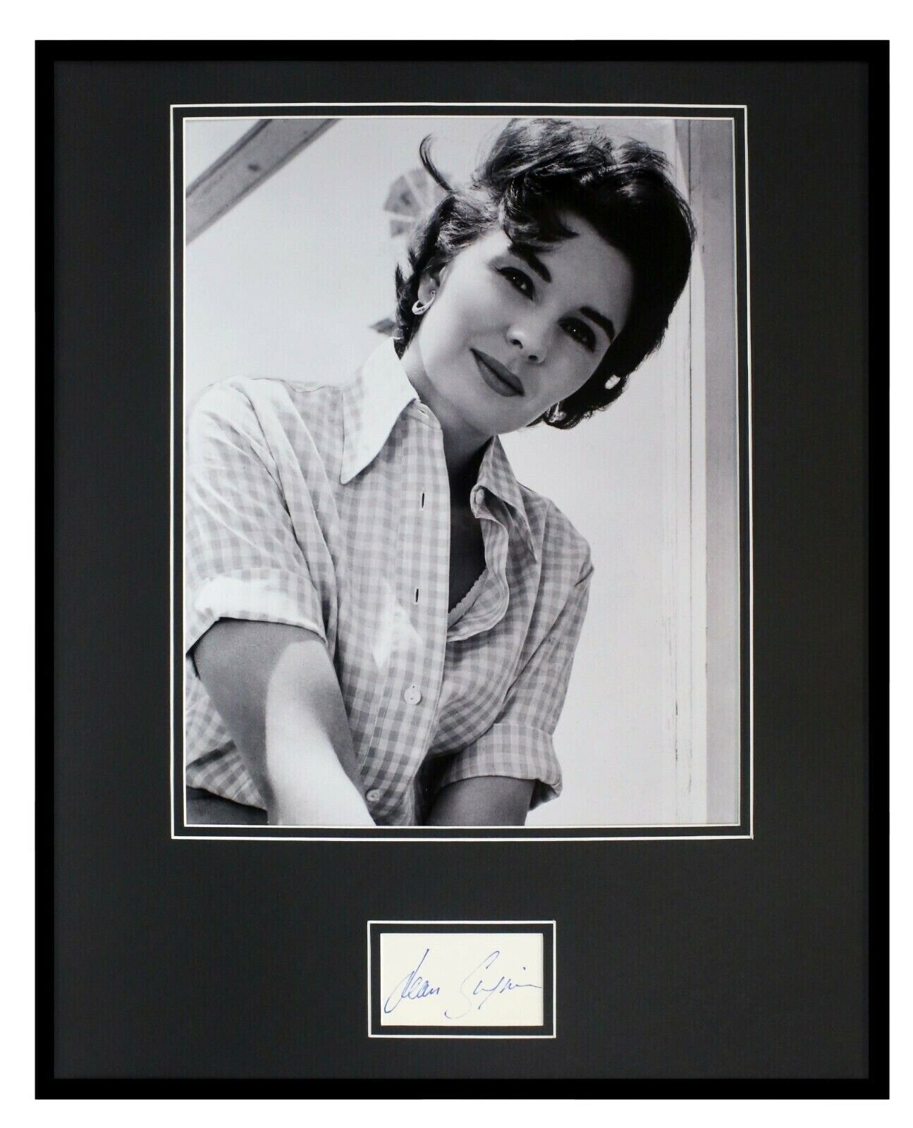 Jean Simmons Signed Framed 16x20 Photo Display JSA