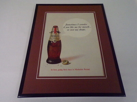 1968 Michelob Beer First Class 11x14 Framed ORIGINAL Vintage Advertisement 