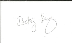 Betsy King Signed 3x5 Index Card Golf HOF 95