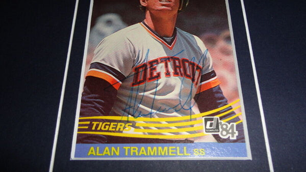 Alan Trammell Signed Framed 1987 Sports Illustrated Cover Display Tigers