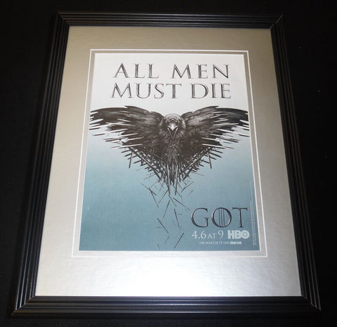 Game of Thrones 2014 Framed 11x14 ORIGINAL Advertisement HBO