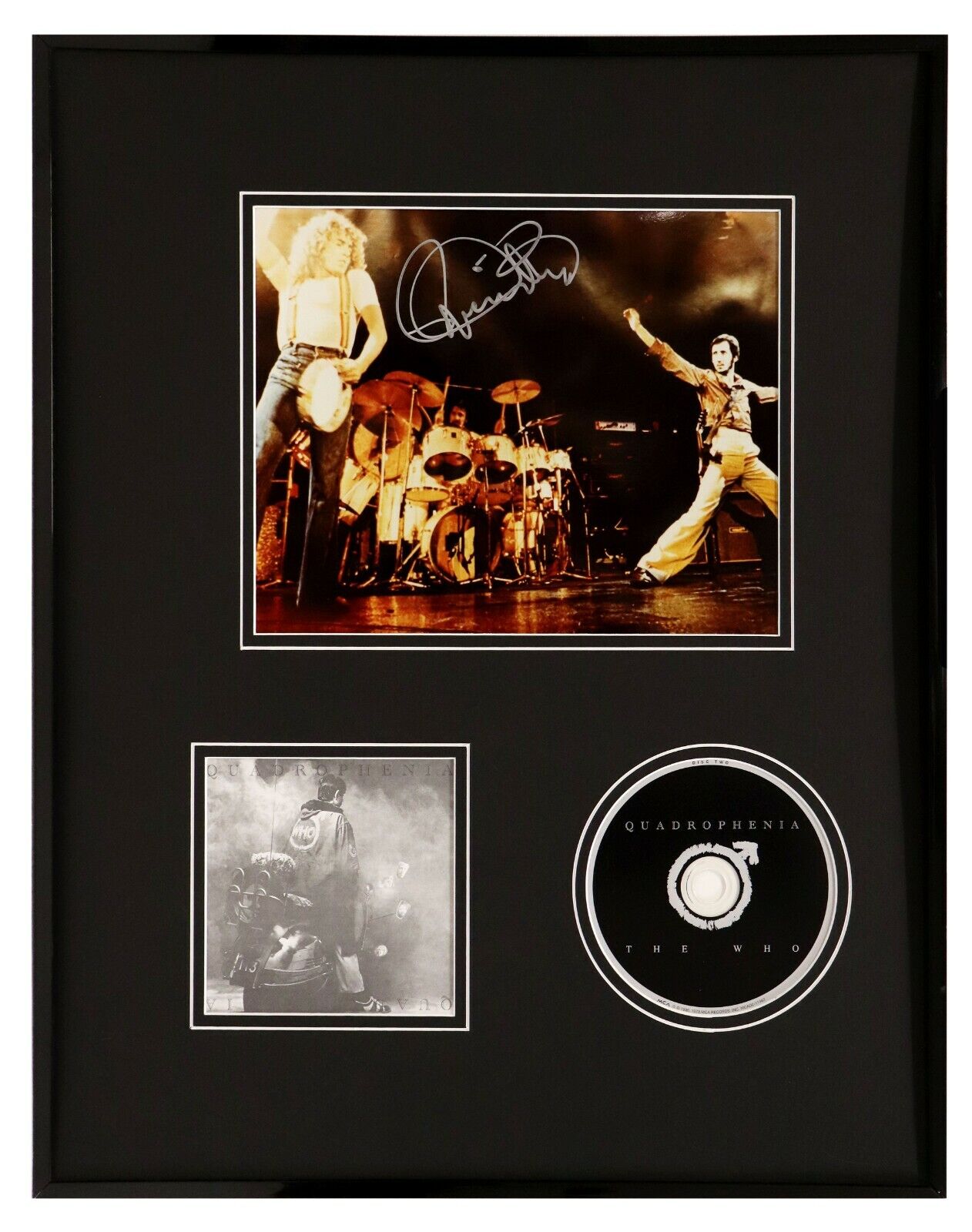 Roger Daltrey Signed Framed 16x20 The Who Quadrophenia CD & Photo Display JSA