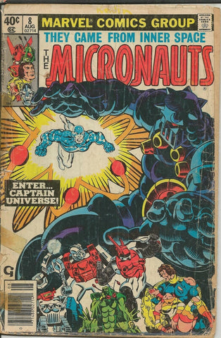 Micronauts #8 ORIGINAL Vintage 1979 Marvel Comics 1st Captain Universe