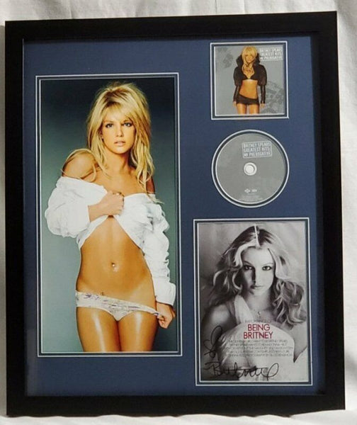 Britney Spears VINTAGE Signed Framed 20x24 My Prerogative CD + Photo Display