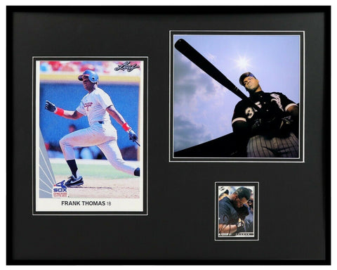 Frank Thomas Signed Framed 16x20 Photo Display JSA Chicago White Sox